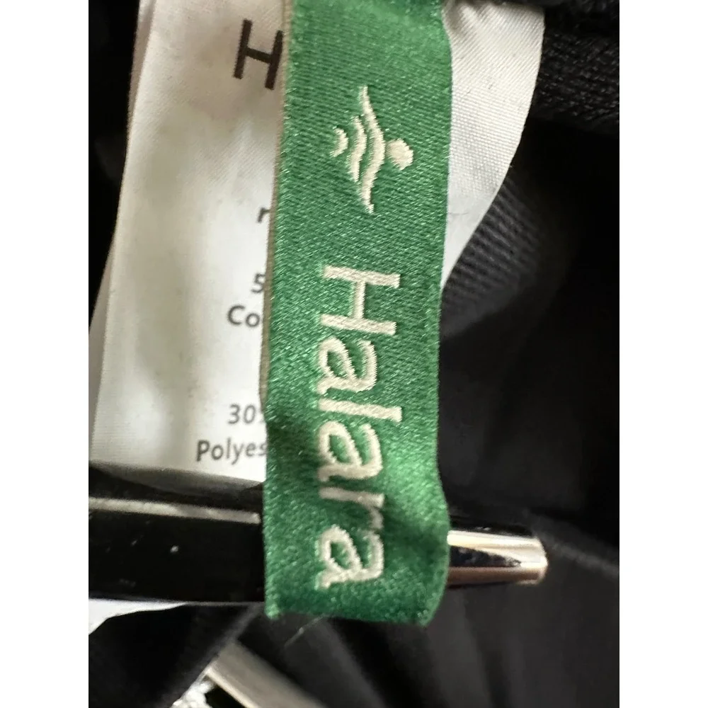 Halara Flex Denim Crossover‎ Flare Pants Womens XS Reg Black Stretch Comfy New
